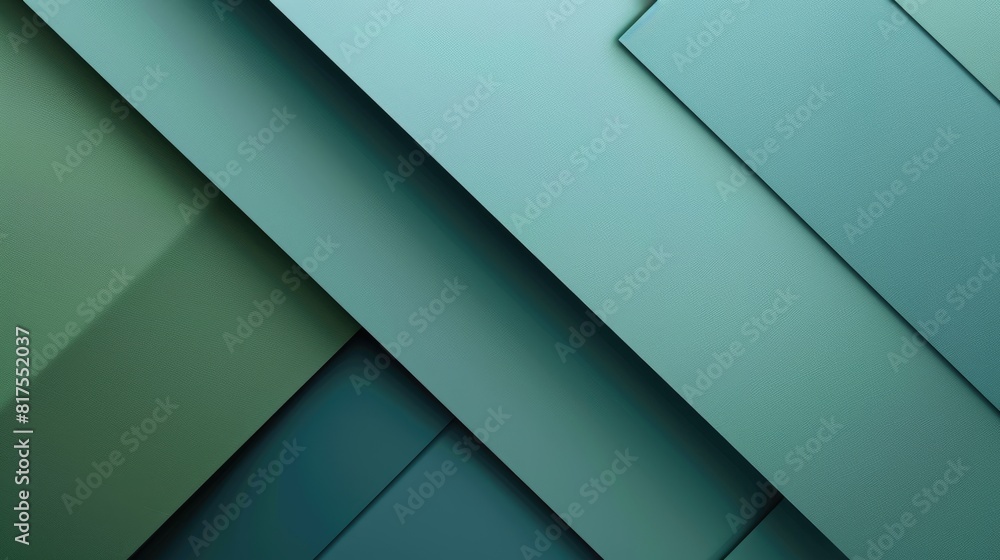 Poster teal and green angular shapes aig51a.
