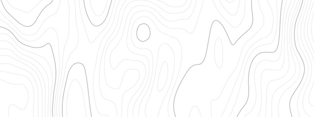 Wave topographic contour map, topographic wavy map line background. Abstract geographic wave grid line map. Geographic mountain relief background. Vector illustration.