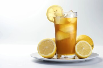 Tall glass of Arnold Palmer with a hint of zest and tartness