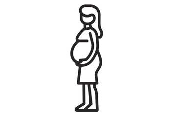 icon of a pregnant woman