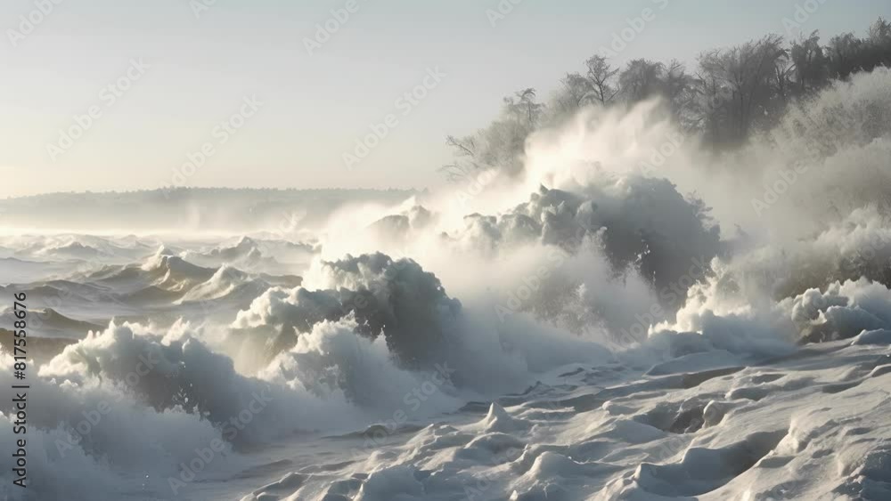 Poster the sound of frost quakes is a constant reminder of the power of the elements and the extreme change