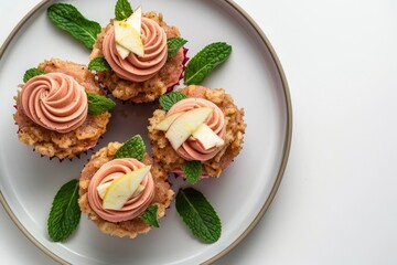 Appetizing Apple Crunch Pupcakes with Crunchy Apple Chips