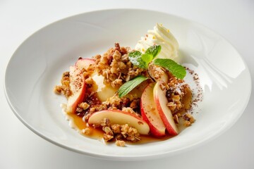 Irresistible Apple Crisp with Zesty Lemon and Orange Zest