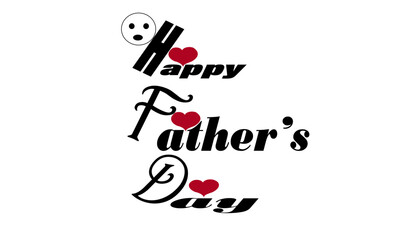 Father's day T- shirt and Father's Day poster or banner template and background. Greetings and presents for Father's Day in flat lay styling. Promotion and shopping template for love dad. Black