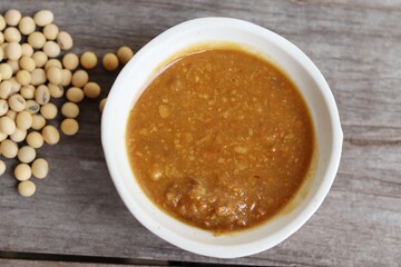 Salted soy beans paste miso
