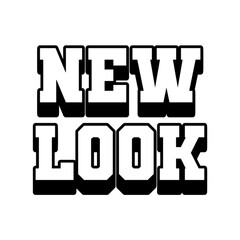 3D New look text poster 