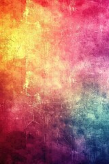 A colorful, abstract background with a splash of yellow