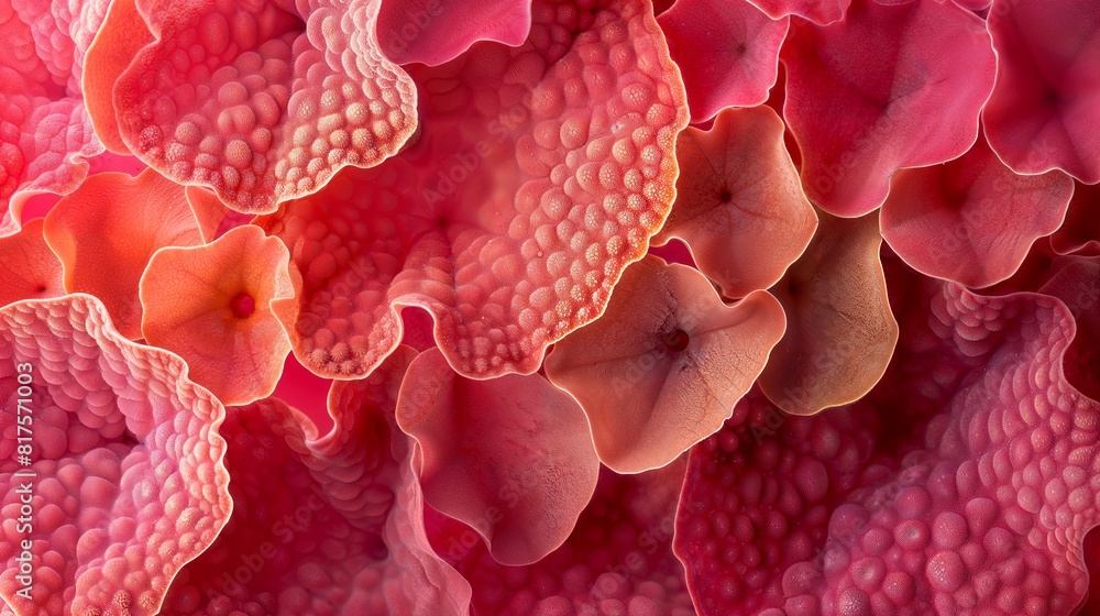 Fototapete artistic rendering of stylized cellular structures