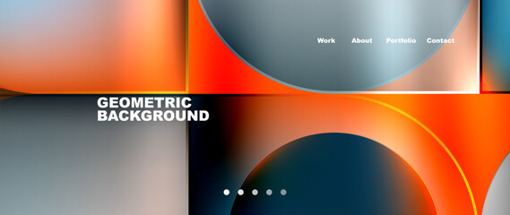 Round squares, circles with fluid gradients. Vector Illustration For Wallpaper, Banner, Background, Card, Book Illustration, landing page