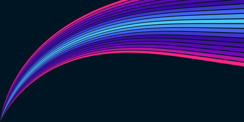 Abstract background of rainbow groovy Wavy Line design in 1970s Hippie Retro style. Vector pattern ready to use for cloth, textile, wrap and other.