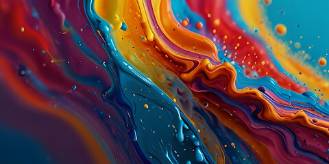 Liquid dynamic color splash Design background, cover, postcard, banner. 