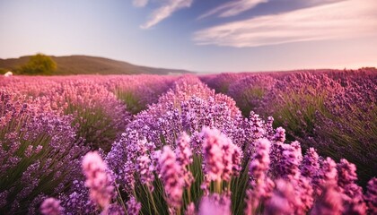 Fototapeta premium Cinematic Lavender: Macro Beauty with Shallow Depth of Field