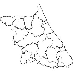 강원도 지도(지도+한국+지리+선)