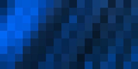 blue shades grid mosaic pattern pixelate indigo color palette abstract monochrome background banner