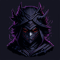 Step into the shadows with this t-shirt design featuring an enigmatic assassin's mask.