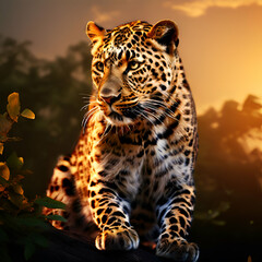 Obraz premium portrait of a leopard