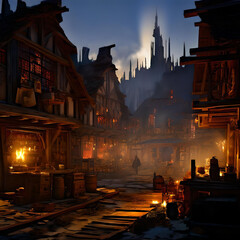 Naklejka premium old town square
