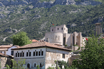 View of the Skanderbeg Museum in the town of Kruja, Albania   