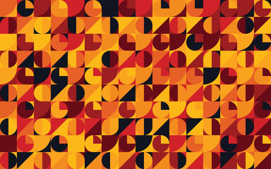 geometric circle warm color wallpater or background vector png