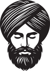 Vector illustration of indian punjabi Called Sikh,sikh