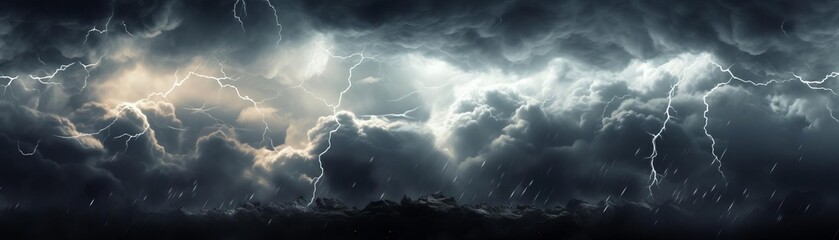 Naklejka premium Capture the chaos of a storm with an abstract composition of jagged lines