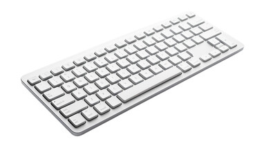 computer keyboard isolated on white