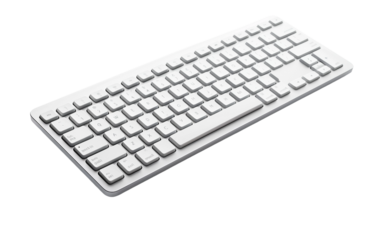 computer keyboard isolated on white