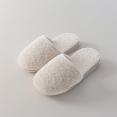 Slippers 3d icon on white background
