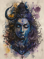 Image of Shiva, the supreme deity of perfection and protects his worshipers from illness