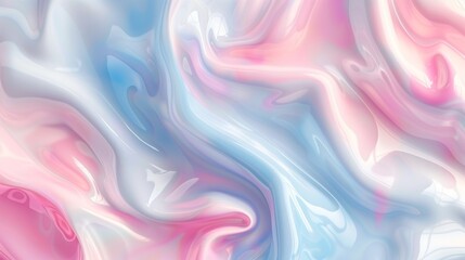 Organic shapes abstract background with fluid patterns in soft pastel pink and blue hues