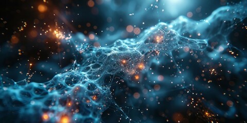 Obraz premium Blue Background With Sparks