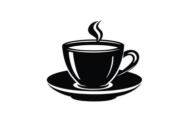 Flat Coffee icon symbol vector Illustration.