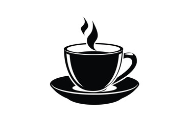 Fototapeta premium Flat Coffee icon symbol vector Illustration.