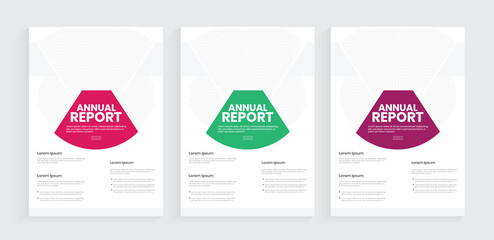 Annual report cover template, industry marketing cover document, company business profile, booklet front pape, and vector simple book cover design.