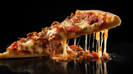 "Slice of Pizza: A Delicious and Savory Treat"