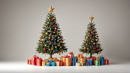 christmas tree and gifts