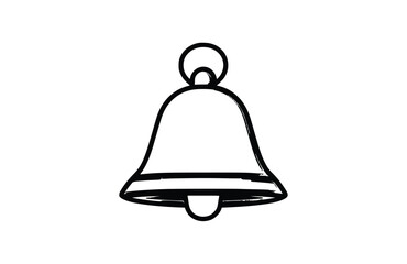 Flat Notification bell icon symbol vector Illustration.