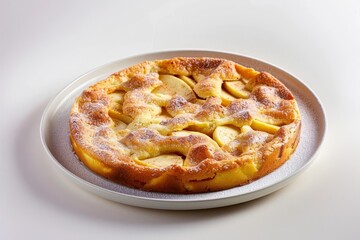 Baked Apple Clafouti with Tender Slices and Creamy Custard