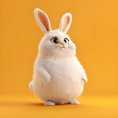 Fototapeta premium Chubby cute fluffy animal