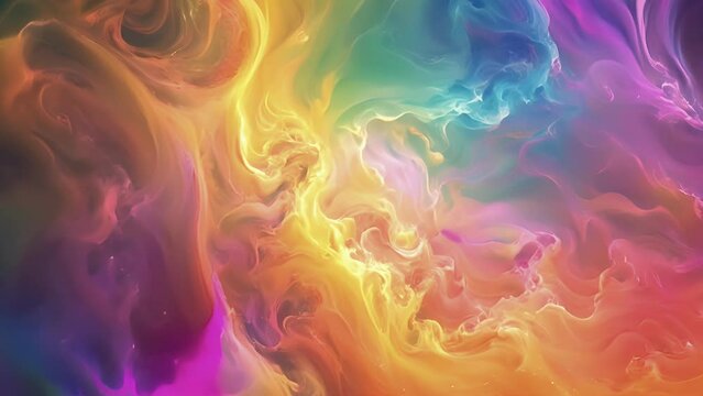 Swirls of intense color dance in the sky as a fire rainbow casts its spell over the world below.