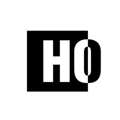 HO black red monogram