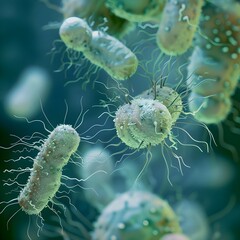 Fototapeta premium Bacteria microscopic 