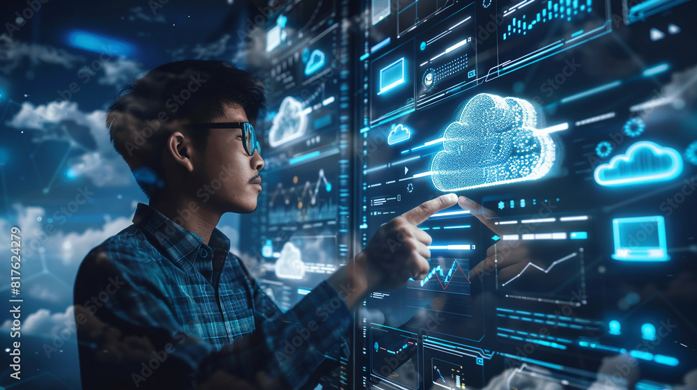 Aufkleber data science and engineering digital technology