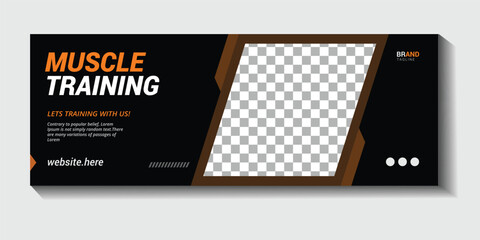 gym facebook cover templet