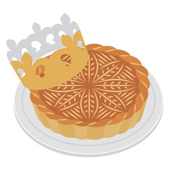 ガレット・デ・ロワのイラスト