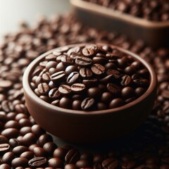 Fototapeta premium Illustration of Coffee Bean Products