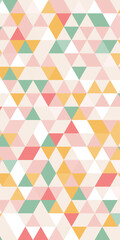 背景イラスト_三角形モザイク_カラフル