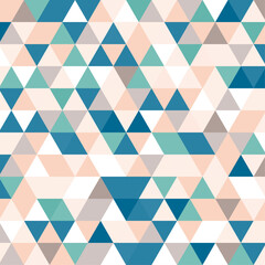 背景イラスト_三角形モザイク_カラフル