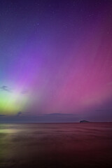 northern lights over Ireland's eye