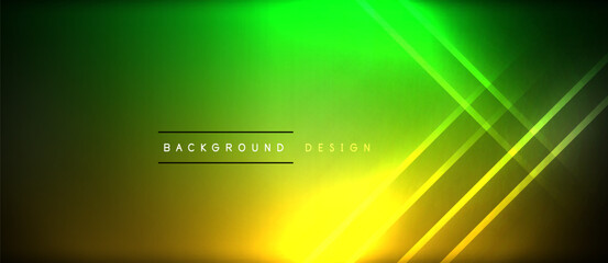 Neon glowing circle rays, light round lines in the dark, planet style neon wave lines. Energetic electric concept design for wallpaper, banner, background